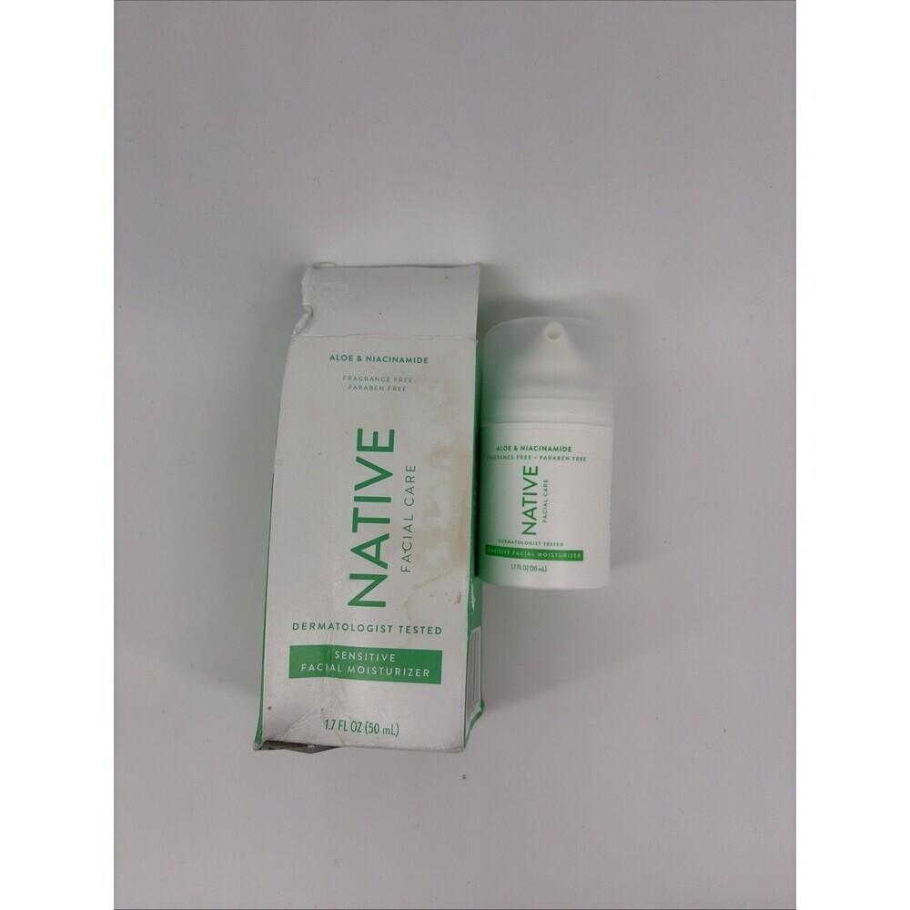 NIB Native Aloe & Vitamin B3 Niacinamide Sensitive Facial Moisturizer 1.7 fl oz - Picture 5 of 8